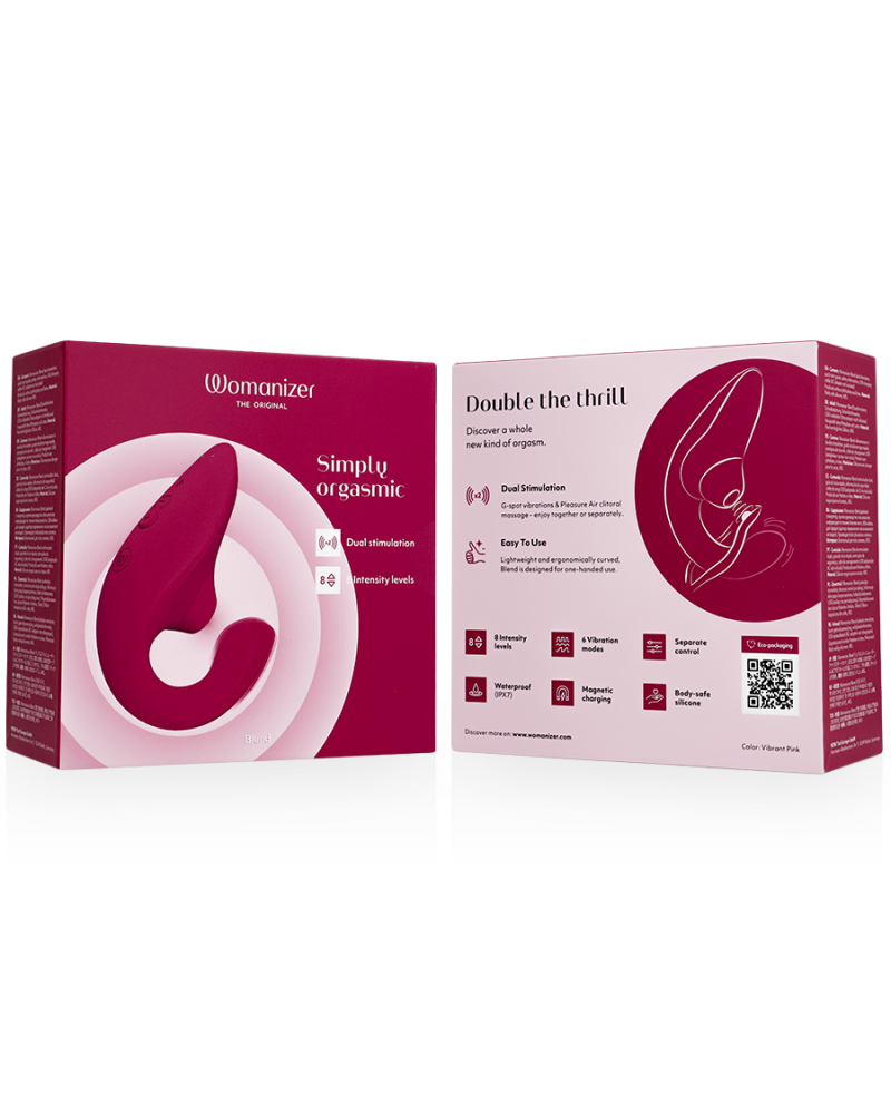 WOMANIZER - VIBRATORE STIMOLATORE CONIGLIO BLEND ROSA VIBRANTE