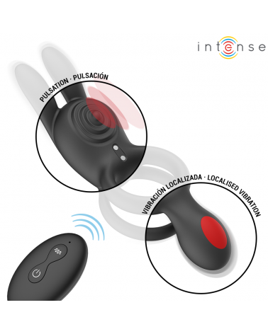 INTENSE - QUINN ANELLO A DOPPIA VIBRAZIONE CON TELECOMANDO