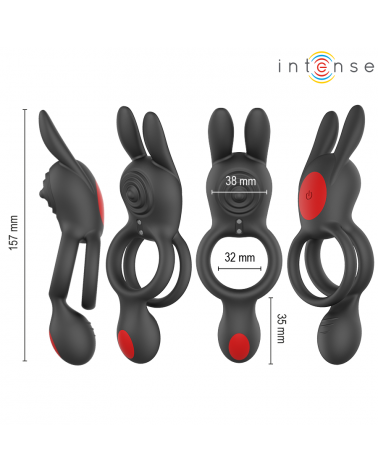 INTENSE - QUINN ANELLO A DOPPIA VIBRAZIONE CON TELECOMANDO
