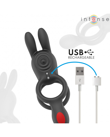 INTENSE - QUINN ANELLO A DOPPIA VIBRAZIONE CON TELECOMANDO