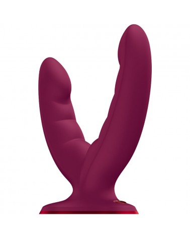 FUN FACTORY - RYDE DOPPIO DILDO ROSSO VINO