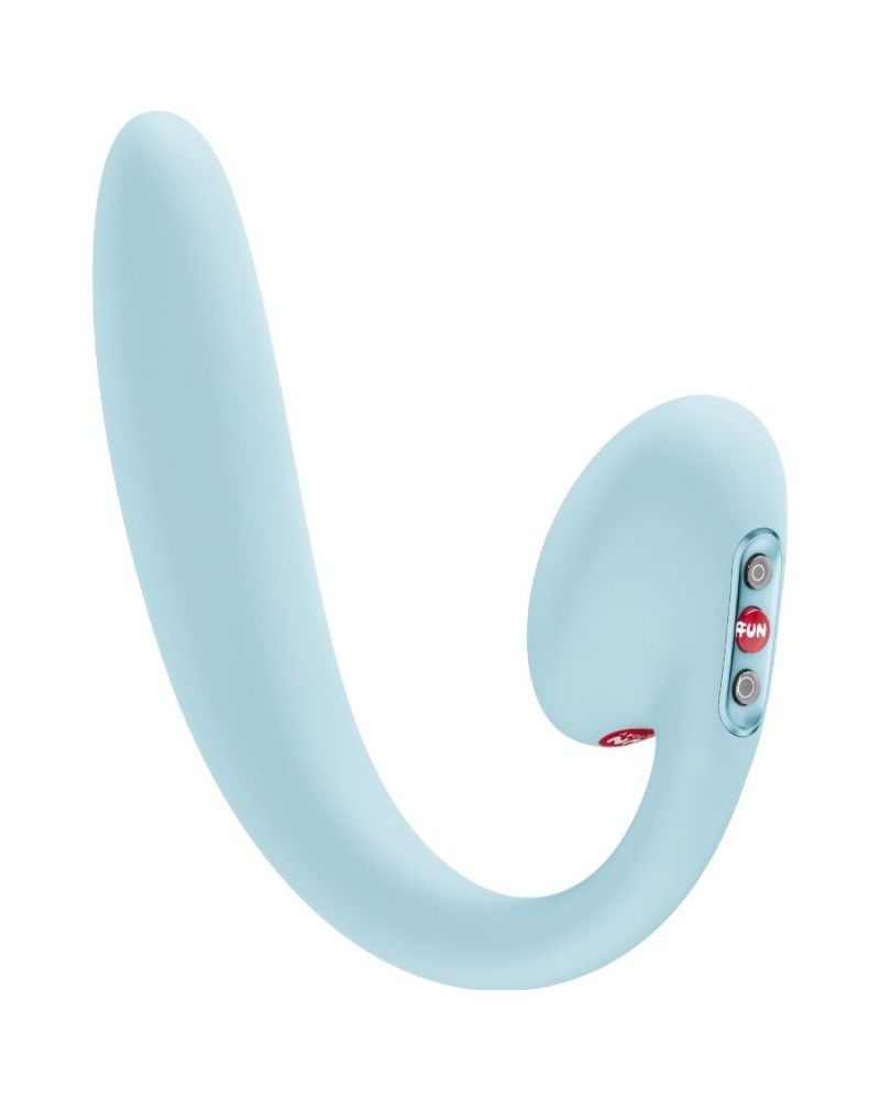 FUN FACTORY - VIBRATORE A DOPPIO IMPULSO D'ARIA INSERIBILE CRESCENDO BLU GHIACCIO