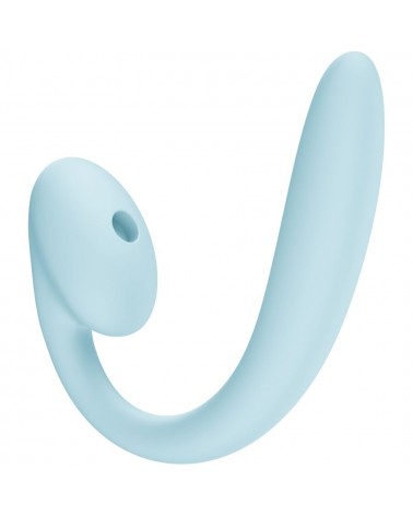 FUN FACTORY - VIBRATORE A DOPPIO IMPULSO D'ARIA INSERIBILE CRESCENDO BLU GHIACCIO