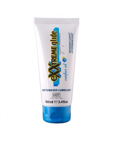 HOT - EXXTREME GLIDE LUBRIFICANTE A BASE D'ACQUA + OLIO COMFORT A+ 100 ML