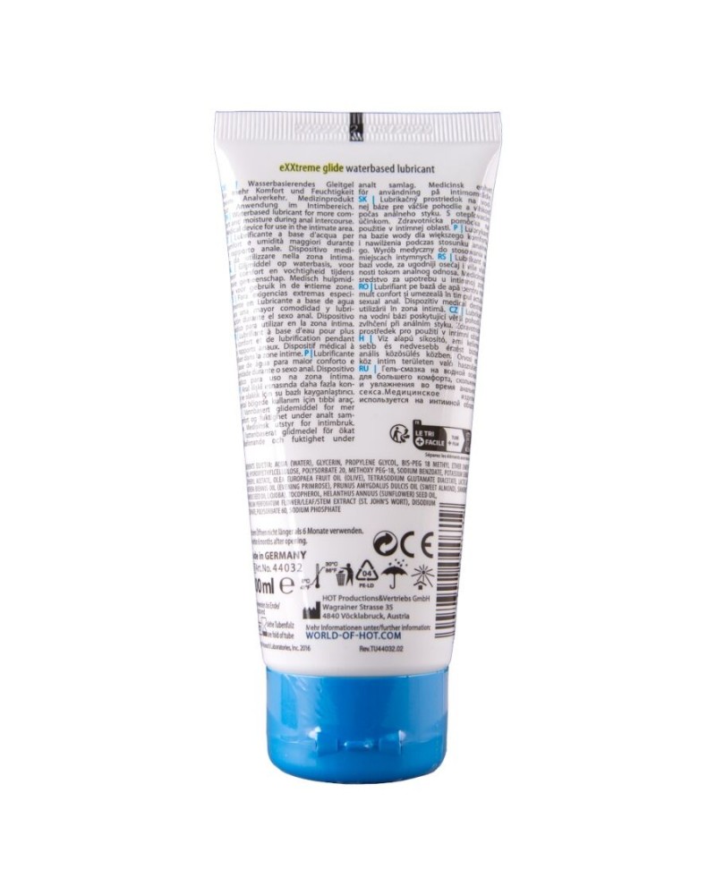 HOT - EXXTREME GLIDE LUBRIFICANTE A BASE D'ACQUA + OLIO COMFORT A+ 100 ML