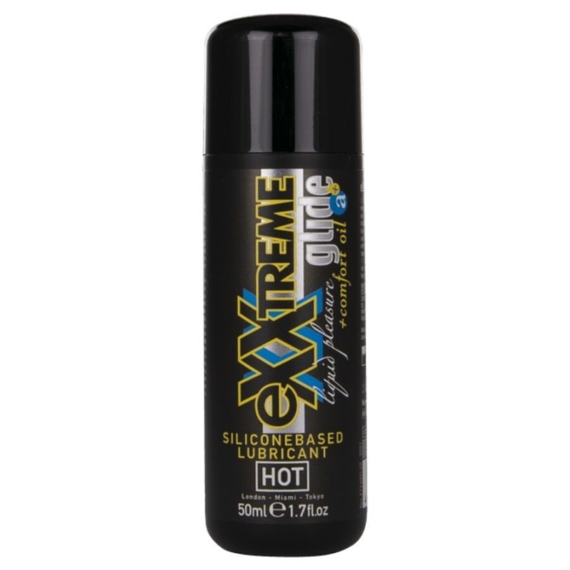 HOT - EXXTREME GLIDE LUBRIFICANTE A BASE DI SILICONE + OLIO COMFORT A+ 50 ML