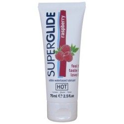 HOT - SUPERGLIDE LUBRIFICANTE COMMESTIBILI A BASE D'ACQUA LAMPONE 75 ML