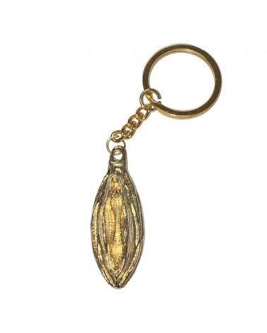 DIABLO PICANTE - PORTACHIAVI IN METALLO CON LABBRA ORO