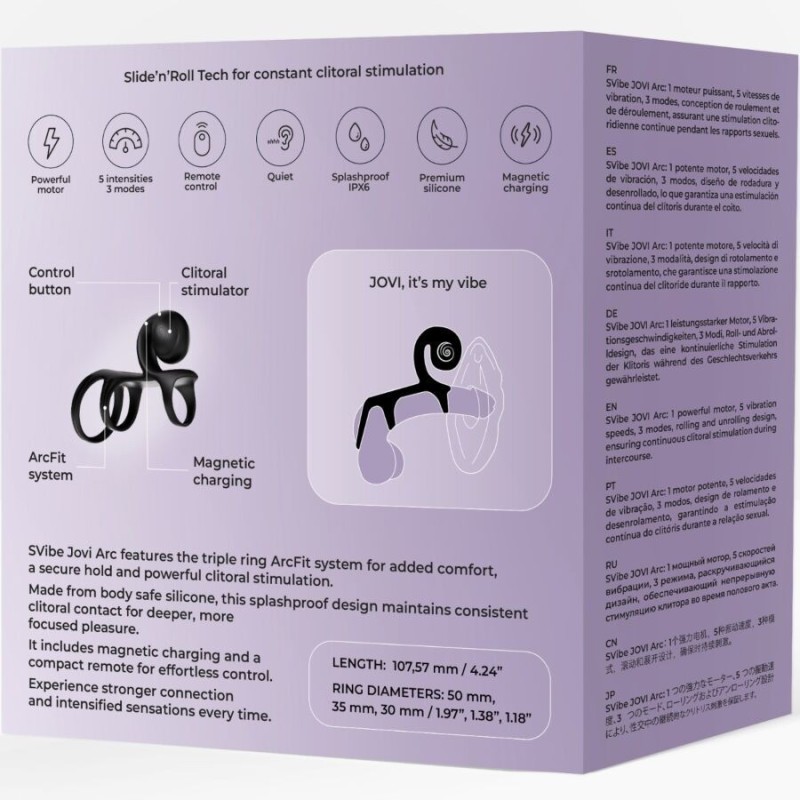 SNAIL VIBE - JOVI ARC COUPLE RING TELECOMANDO NERO