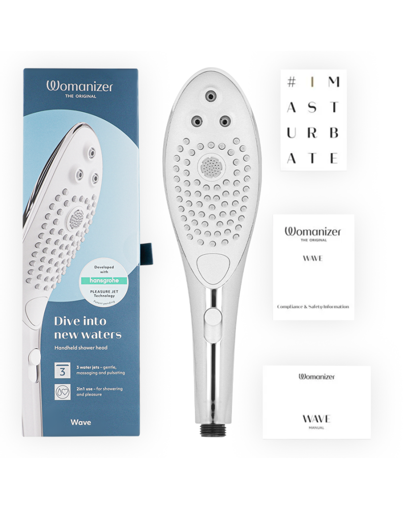 WOMANIZER - SOFFIONE DOCCIA STIMOLANTE CLITORIDEO WAVE CROMATO