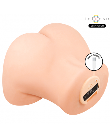 INTENSE DEEP TOUCH - MASTURBATORE VAGINALE GINGER CON EFFETTI DI ASPIRAZIONE, CALORE, VIBRAZIONE E VOCALE CON TELECOMANDO 5,3 KG