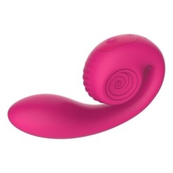 SNAIL VIBE - VIBRATORE ROSA GIZI LITE DOPPIO PUNTO G E CLITORIDEO 2