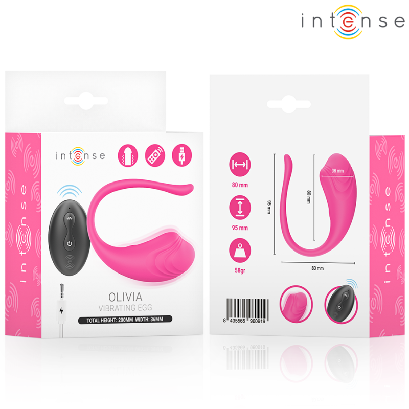 INTENSE - OLIVIA PINK UOVO VIBRANTE CON TELECOMANDO