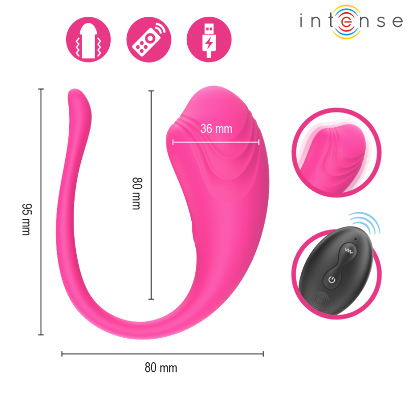 INTENSE - OLIVIA PINK UOVO VIBRANTE CON TELECOMANDO