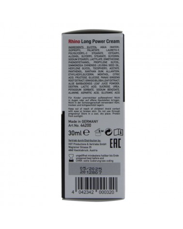 HOT - RHINO LONG POWER CREAM 30 ML