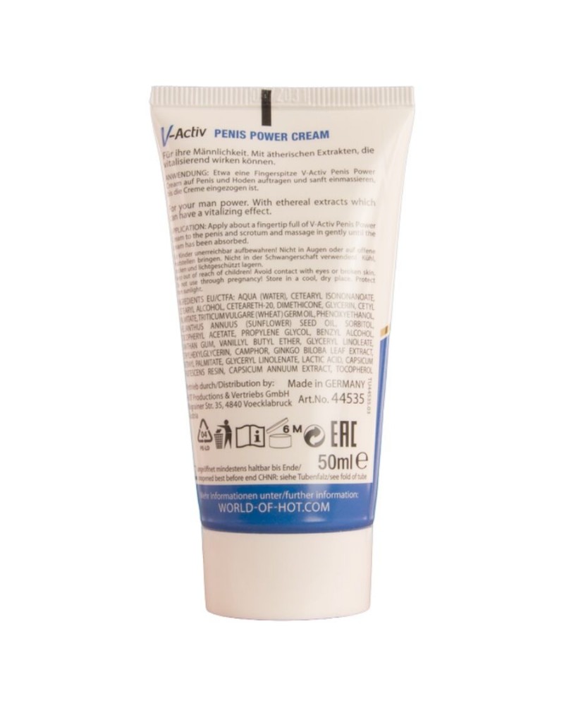 HOT - V-ACTIV PENIS POWER CREAM PER UOMO 50 ML