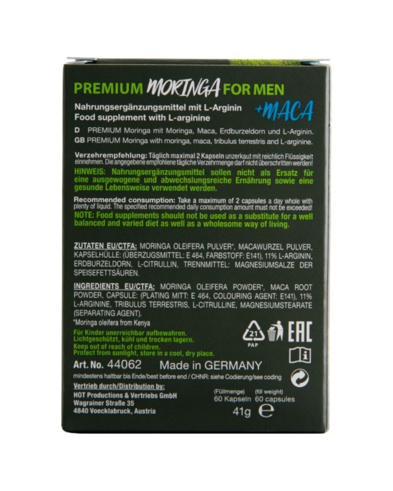 HOT - MORINGA MEN CAPS UOMO 60 UNITÀ
