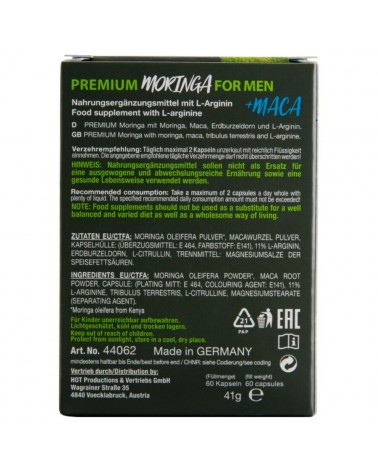 HOT - MORINGA MEN CAPS UOMO 60 UNITÀ