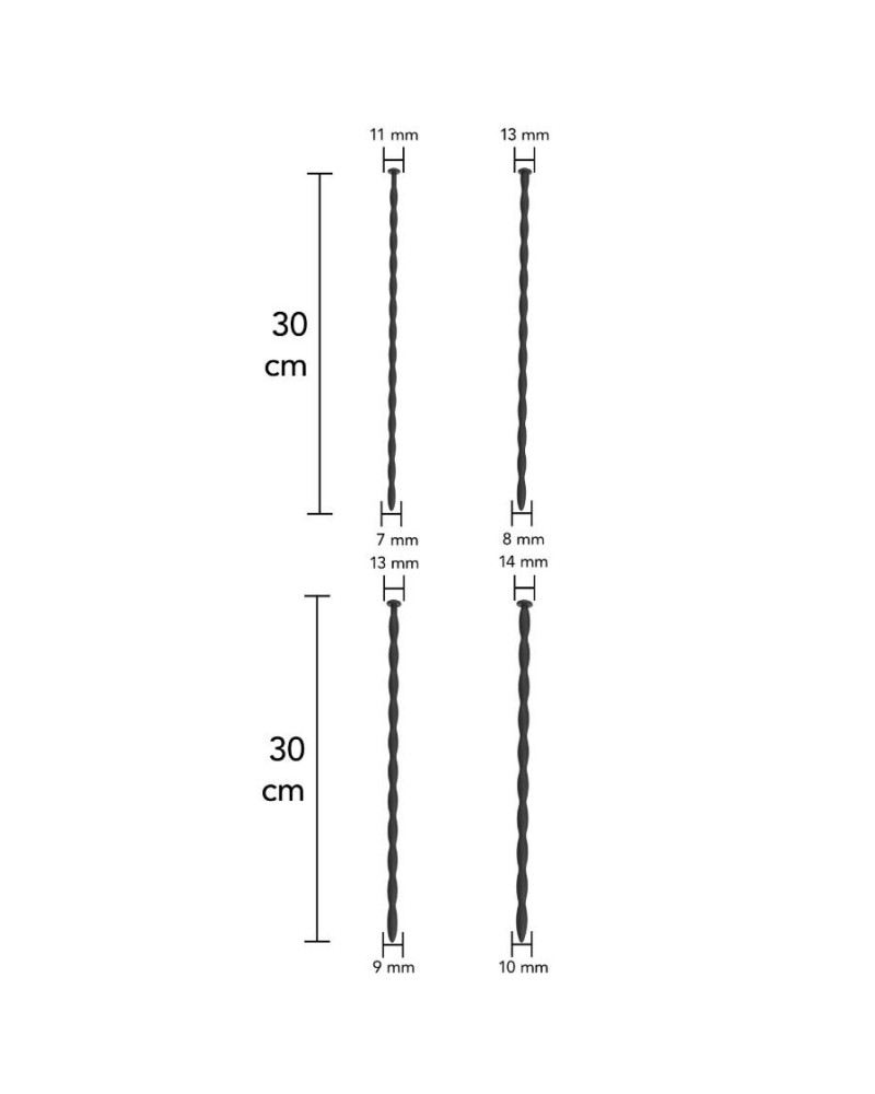 HIDDEN DESIRE - EXTREME ADVANCED SET DI DILATATORI URETRALI 4 UNITÀ
