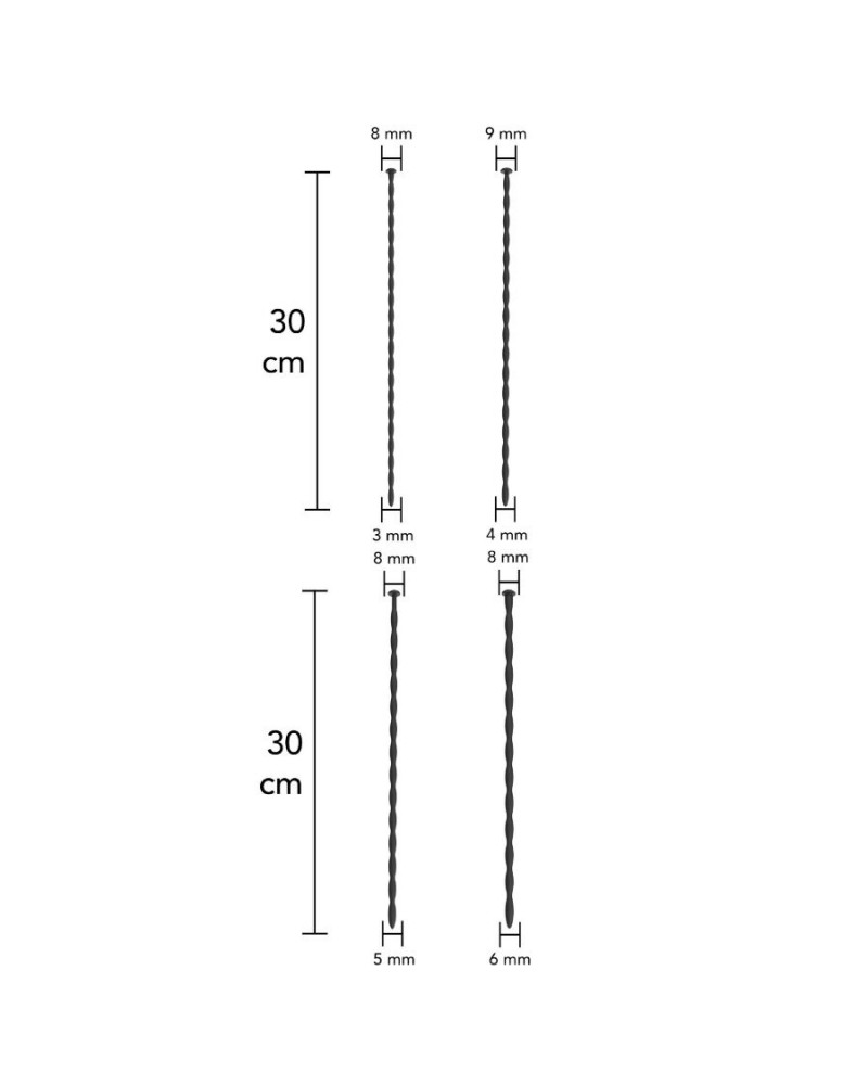 HIDDEN DESIRE - EXTREME STARTER SET DI DILATATORI URETRALI 4 UNITÀ
