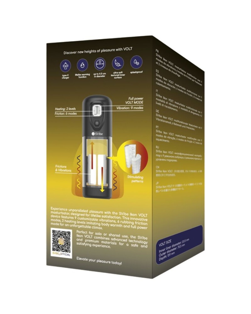 SNAIL VIBE - MASTURBATORE IKON VOLT CON EFFETTO CALORE E ATTRITO