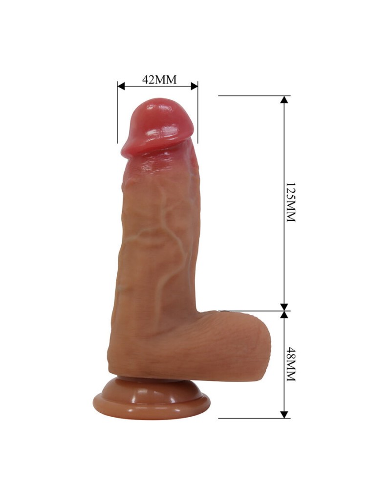 PRETTY LOVE - CURTIS DILDO REALISTICO CON VENTOSA 17,3 CM -Ø- 4,2 CM