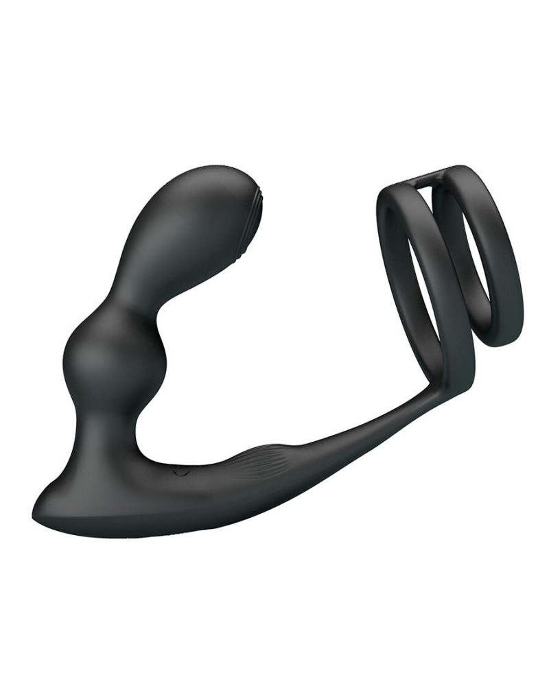 MR PLAY - PLUG ANALE VIBRANTE CON ANELLO PER PENE E TELECOMANDO
