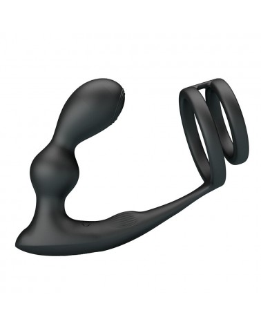 MR PLAY - PLUG ANALE VIBRANTE CON ANELLO PER PENE E TELECOMANDO