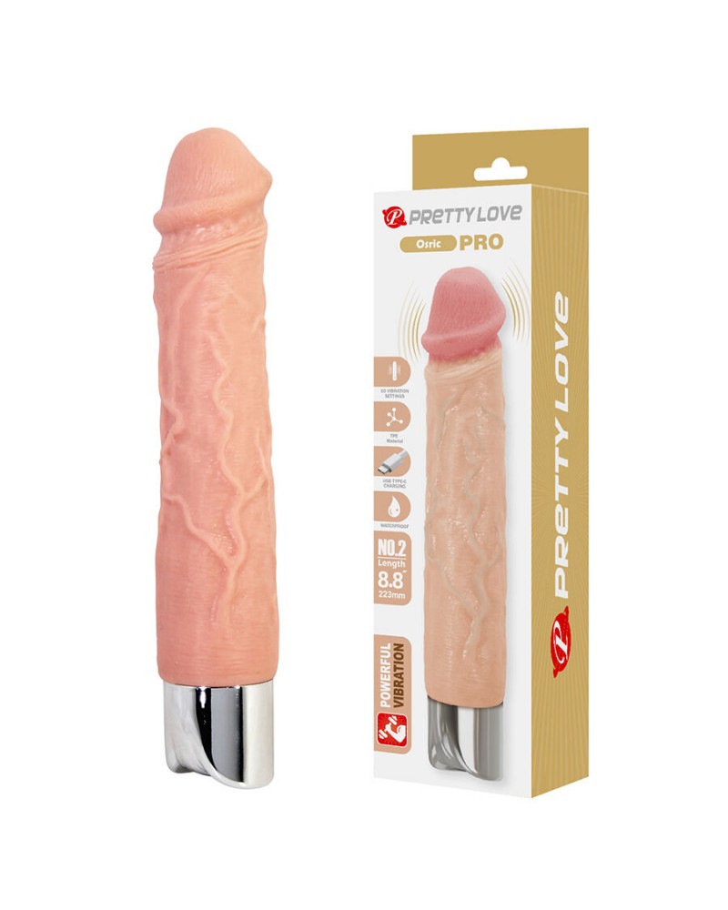 PRETTY LOVE - OSRIC PRO VIBRATORE REALISTICO FLESSIBILE