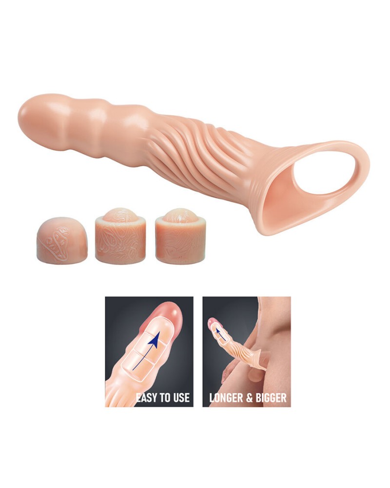 PRETTY LOVE - GUAINA PER PENE TESTURIZZATA CON ESTENSORI