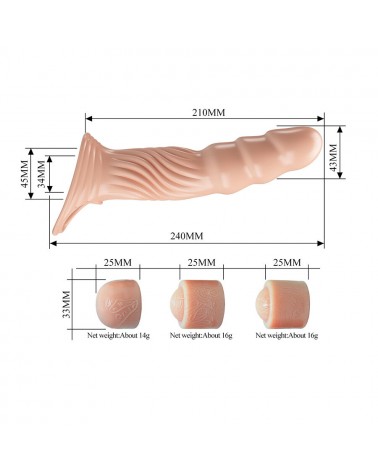 PRETTY LOVE - GUAINA PER PENE TESTURIZZATA CON ESTENSORI