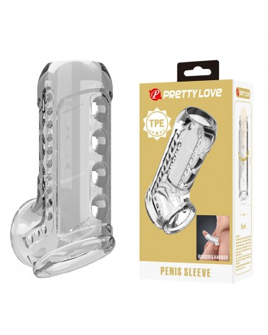 PRETTY LOVE - GUAINA PER PENE TRASPARENTE CON TEXTURE