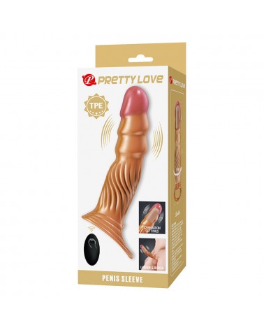 PRETTY LOVE - GUAINA PER PENE TESTURIZZATA CON VIBRAZIONE E TELECOMANDO