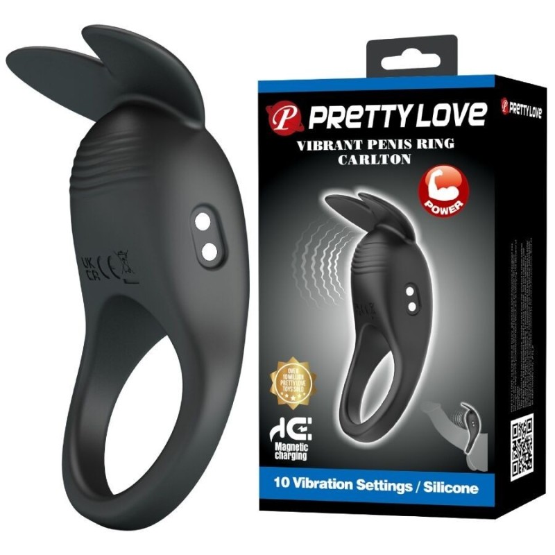 PRETTY LOVE - CARLTON ANELLO PER PENE CON STIMOLATORE CLITORIDEO