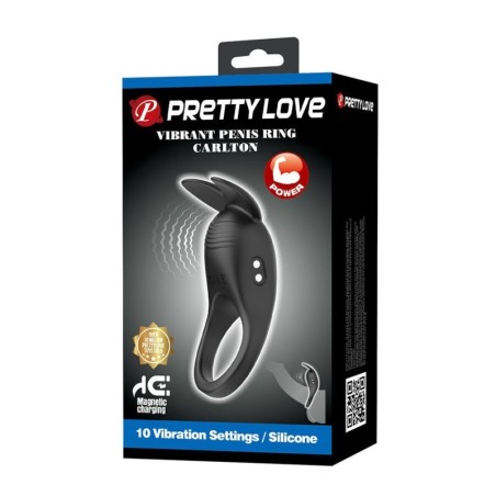 PRETTY LOVE - CARLTON ANELLO PER PENE CON STIMOLATORE CLITORIDEO