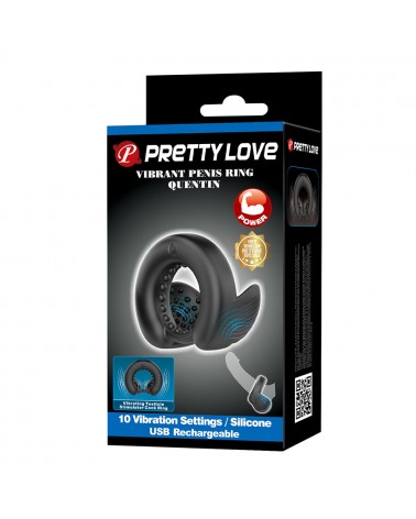PRETTY LOVE - QUENTIN ANELLO PER PENE CON STIMOLATORE TESTICOLARE
