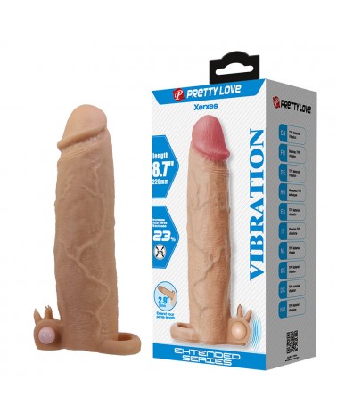 PRETTY LOVE - XERXES GUAINA PER PENE CON STIMOLATORE CLITORIDEO E VIBRAZIONE