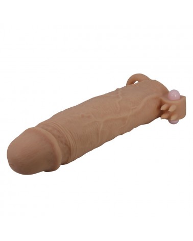 PRETTY LOVE - XERXES GUAINA PER PENE CON STIMOLATORE CLITORIDEO E VIBRAZIONE