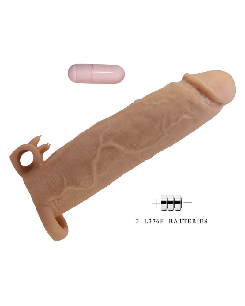PRETTY LOVE - XERXES GUAINA PER PENE CON STIMOLATORE CLITORIDEO E VIBRAZIONE