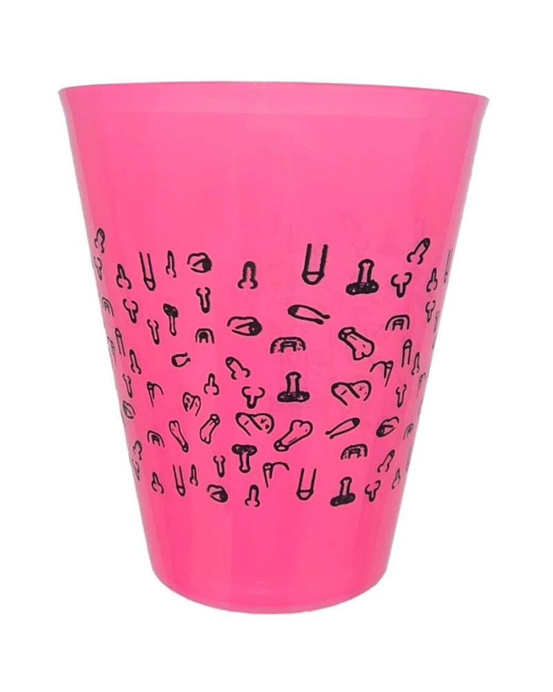 DIABLO PICANTE - TAZZA FUCSIA 500 ML CON PENI NERI