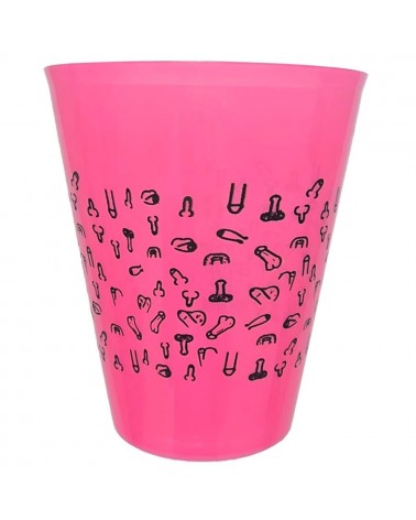 DIABLO PICANTE - TAZZA FUCSIA 500 ML CON PENI NERI