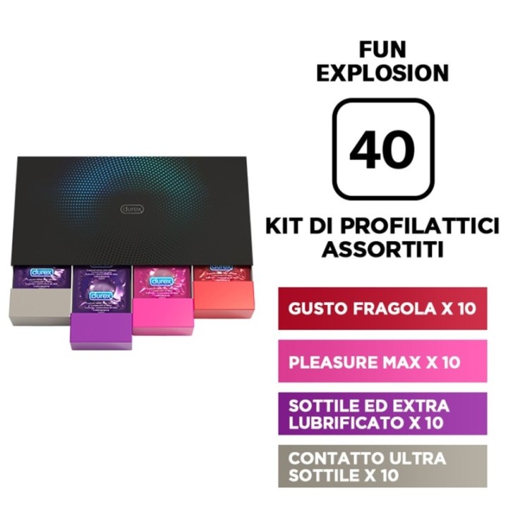 Durex - PEI Fun Explosion - 40 pezzi