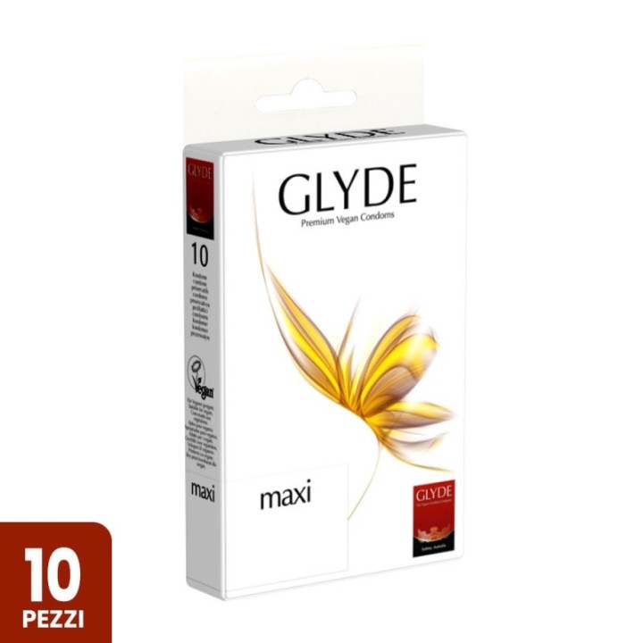Glyde vegan maxi Preservativi Large Vegani Comodo it