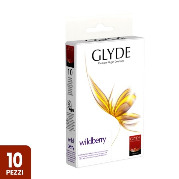 Glyde Wildberry al mirtillo: Preservativi vegan aromatizzati | Comodo.it