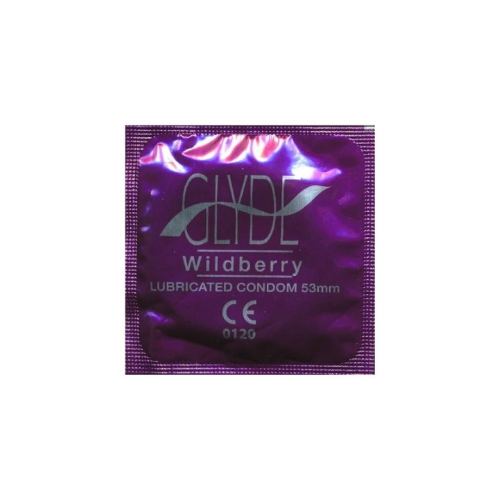 Glyde Wildberry al mirtillo: Preservativi vegan aromatizzati | Comodo.it
