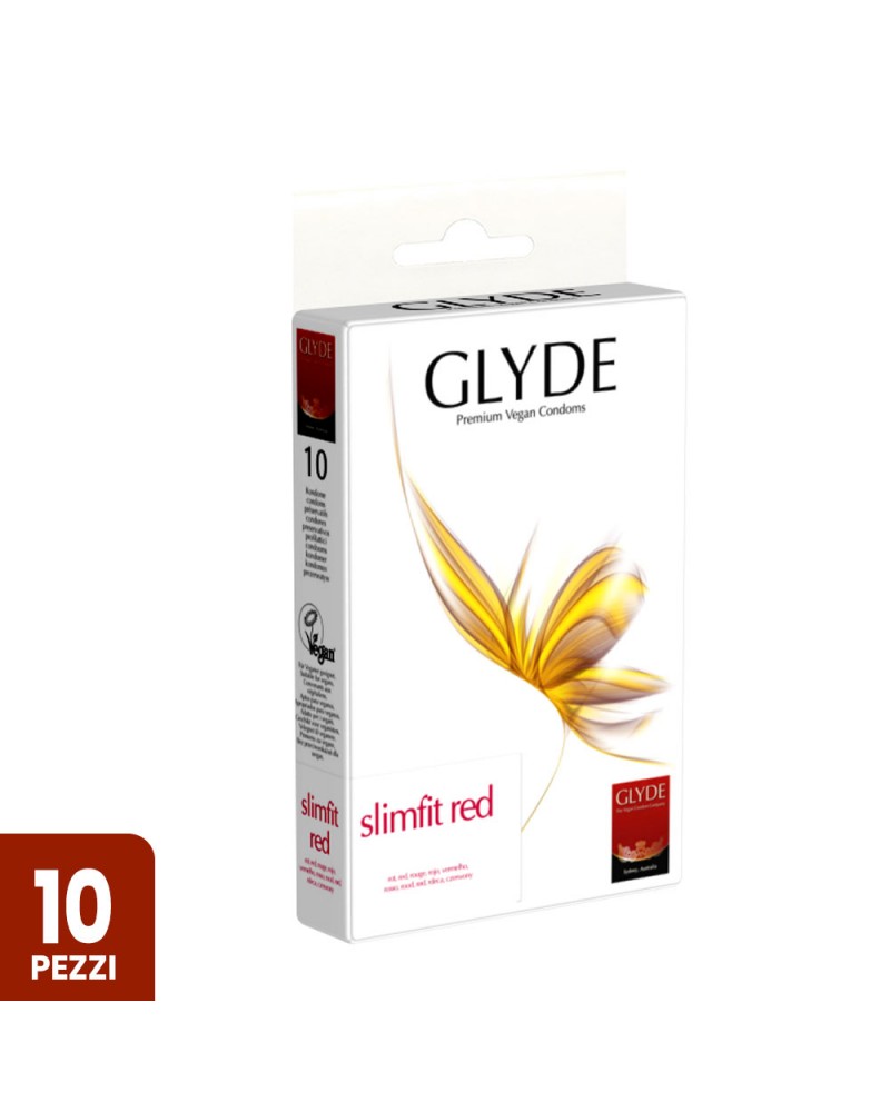 Preservativi colorati Glyde Slimfit Red, small | Comodo.it
