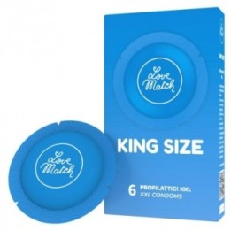 Love Match King Size preservativi Extra large Comodo it