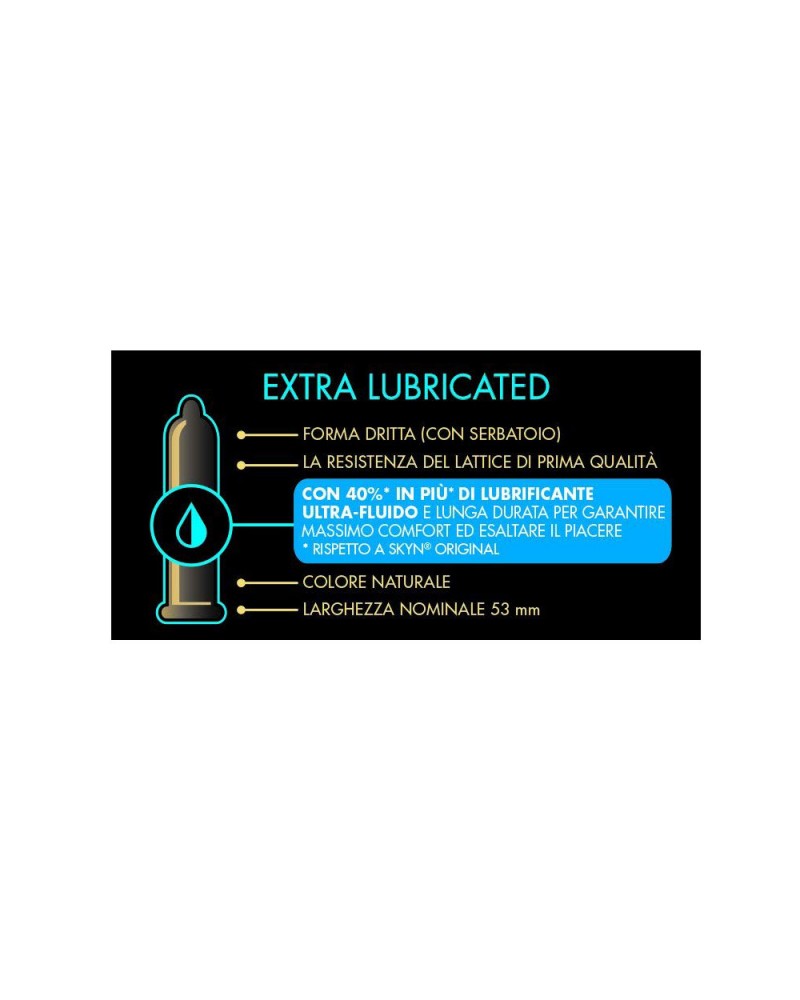 Skyn Extra Lubricated preservativi Lubrificati ed Anallergici Comodo it