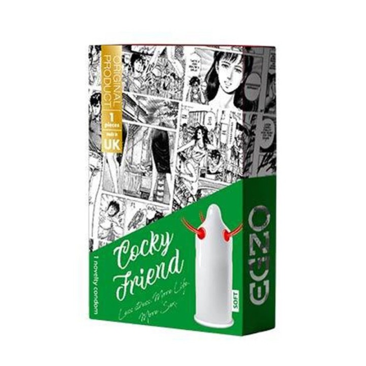 Egzo Cocky Friend condom stimolanti Comodo it