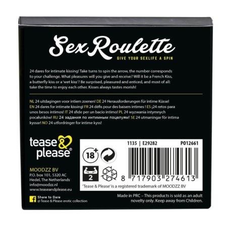 Sex Roulette Kiss: Gioco erotico di coppia | Comodo.it